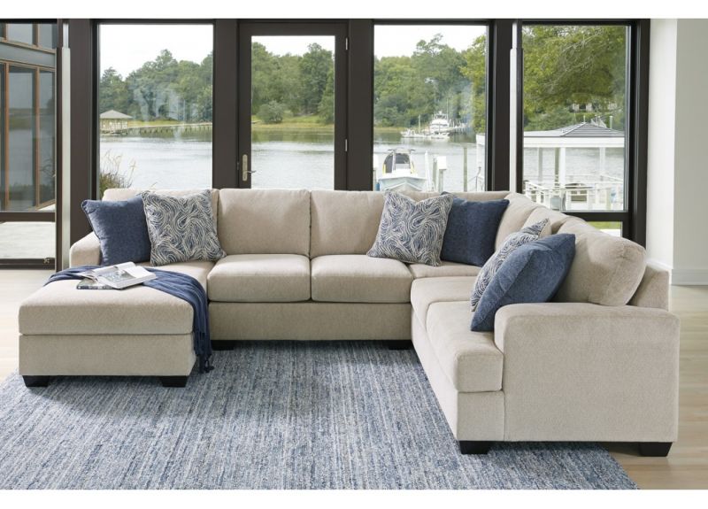 Lincoln 3 Seater Modular Fabric Sofa with Chaise